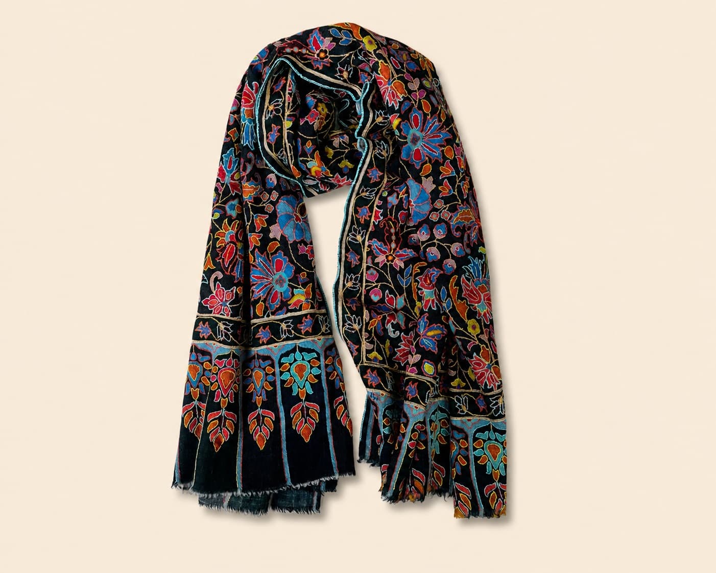 Kalamkari Pashmina Shawl